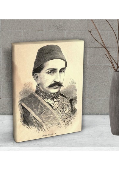 Bk Gift Sultan Iı Abdülhamid Han Tasarımlı Dekoratif Mini Kanvas (507079020)