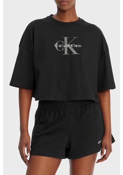 Calvin Klein Bayan T Shirt Lv047f828g Ub1 Siyah Siyah