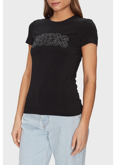 Guess Bayan T Shirt W5gı04 J1314 Jblk Siyah Siyah