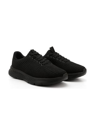 Gönderi(R) Erkek Siyah Triko Bağcıklı Comfort Sneaker Dyma84434154 Siyah