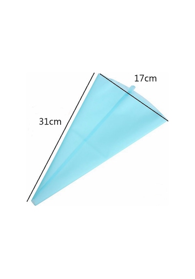 93- Siliko World Krema Torbası Silikon 30cm, Mavi Diğer