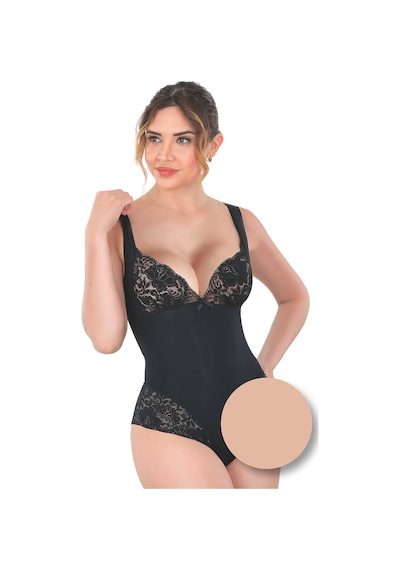 Ten Mı Emay 2947 Dantelli Agraflı Body Korse Ten