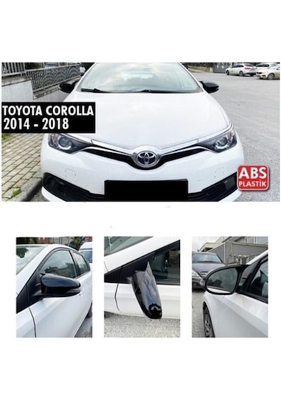 Toyota Corolla Uyumlu 2014/2018 Piano Black Ithal Batman Yarasa Ayna Kap