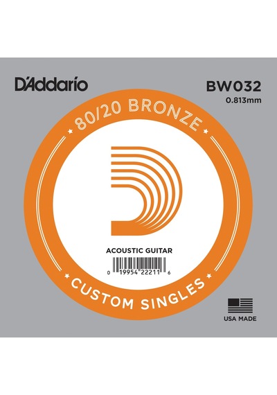 Akustik Tek Tel, 80/20 Bronze Wound, 032, Re