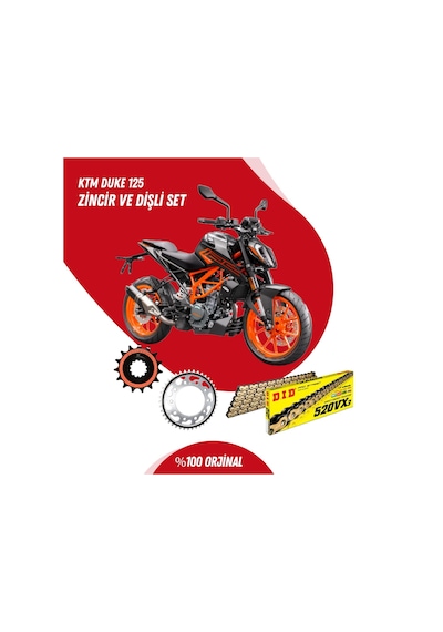 Ktm Duke 125 14-23 Dıd Vx3 Gold Zincir Dişli Set Dıdkmp023