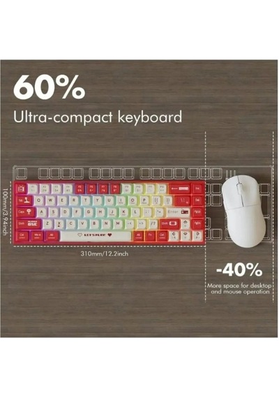 Miaxtreme Ak680 Kablolu Red Switch Mekanik Klavye-rainbow Aydınlatma Hot-swap