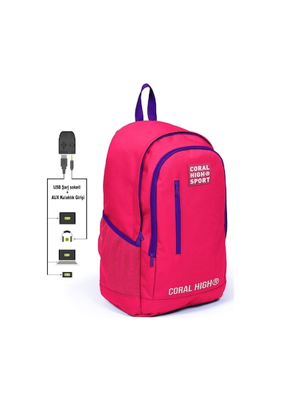 Coral High Sport Fuşya Okul ve Günlük Sırt Çantası 23235