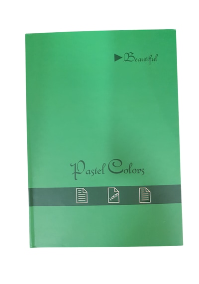 Saygılıofis Pastel Colors Sert Kapak Not Defteri 17x24cm 100 Yaprak Çizgili Açık Yeşil