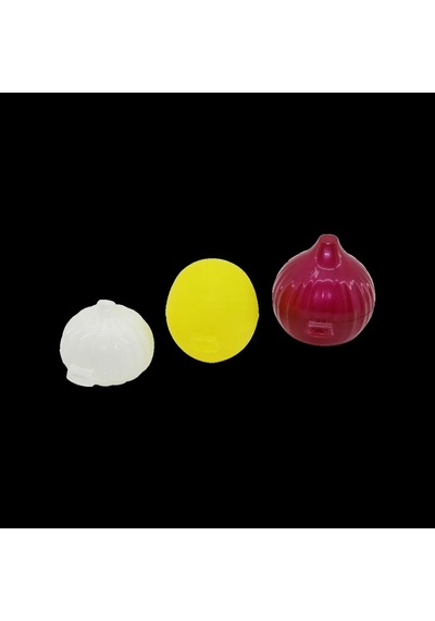Jenerik 3'lü Renkli Plastik Saklama Kutusu - Limon, Soğan, Sarımsak