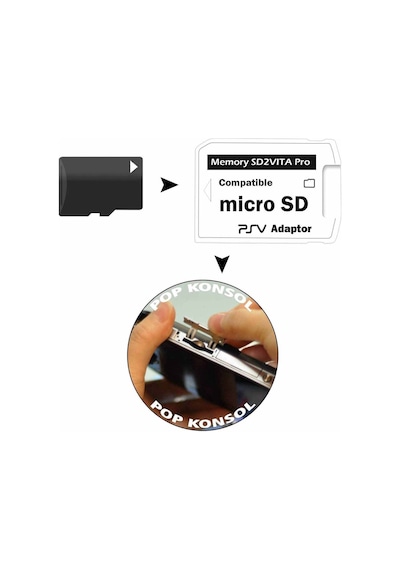 Sd2vita Ps Vita İçin Hafıza Kartı Adaptörü Vita Hafıza Kartı Sd2vita Kart