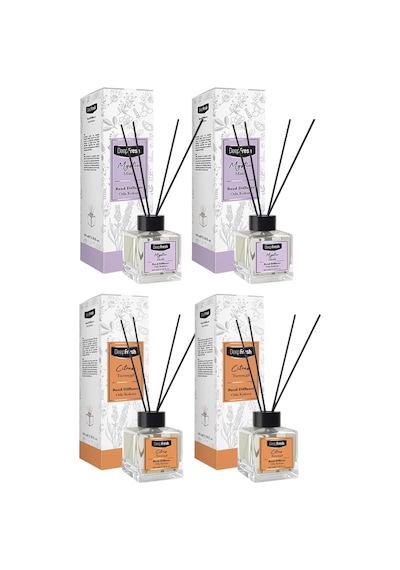 Deep Fresh Çubuklu Oda Kokusu Mistik Ve Turunçgil 100 Ml 4 Lü Karma Karışık