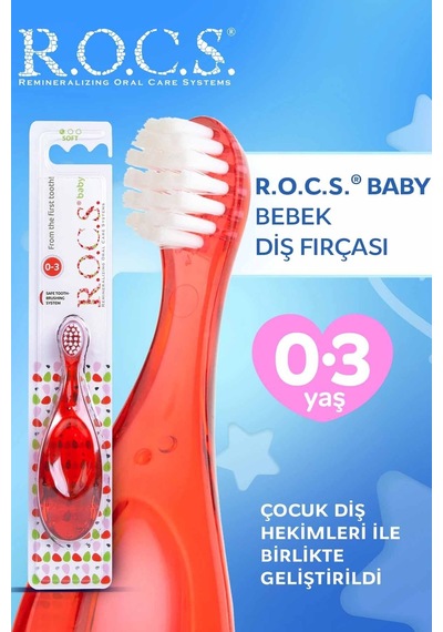 4 Adet Rocs 0-3 Yaş Bebek Diş Fırçası