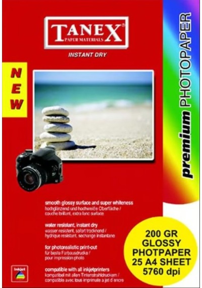 Tanex Fotoğraf Kağıdı A4 200 Gr 25 Li