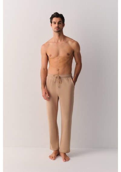 Suwen Treasure Night Erkek Pijama Altı Sh26413624010 Bej