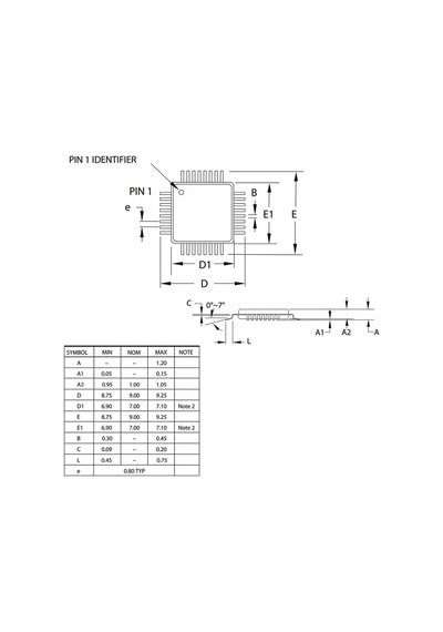 Atmega88pa-au Smd 8-bit 20mhz Tqfp-32