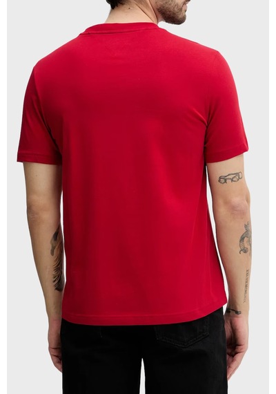 Tommy Hilfiger Erkek T Shirt Mw0mw41456 Xld Kırmızı Kırmızı