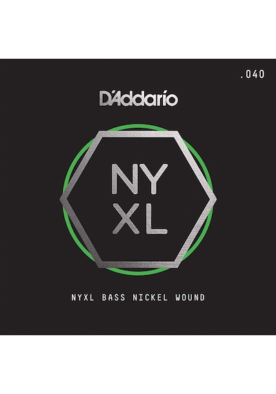 Bas Tek Tel, Nyxl Serisi, Nikel Sarım, .040 Gauge,