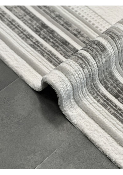 Woolen Halı Palace Modern Akrilik Halı 4855 Grı Renkli