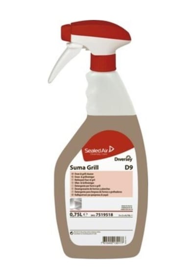 Suma Grill D9 Ağır Yağ Çözücü Fırın Temizleme Maddesi (6 Adet)