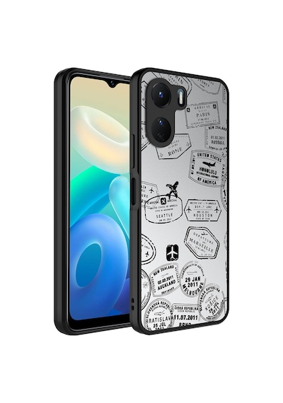 Vivo Y16 Kılıf Aynalı Desenli Kamera Korumalı Parlak Mirror Kapak - Süper An Süper Anne Süper Anne