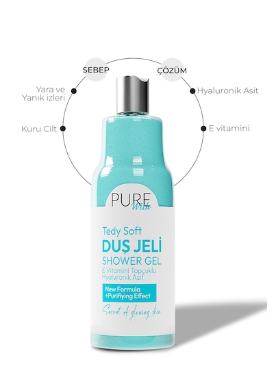 İkili Set: Vücut Sütü 250 Ml + E Vit. Okyanus Özlü Hyaluronik Asitli Duş Jeli 400 Ml Okyanus