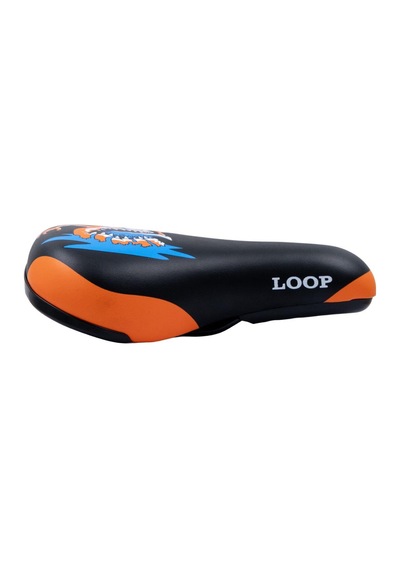 Loop Zy-9404-a Sele 235x155mm 450gr Çocuk Bisiklet Selesi 16-20 Jant Uyumlu Siyah Turuncu Renk