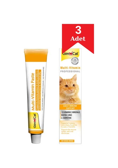 Gimcat Multivitamin Kedi Macunu 20 Gr X 3 Adet