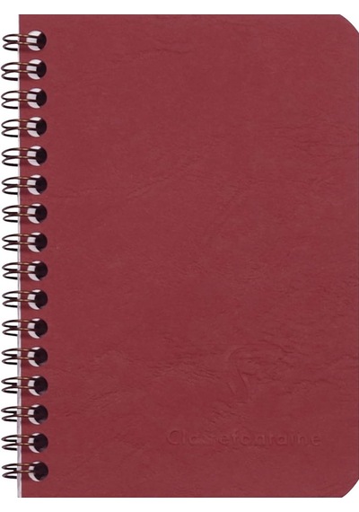 Clairefontaine Age Bag Wirebound 9x14 Çizgili Defter Bordo 785922c