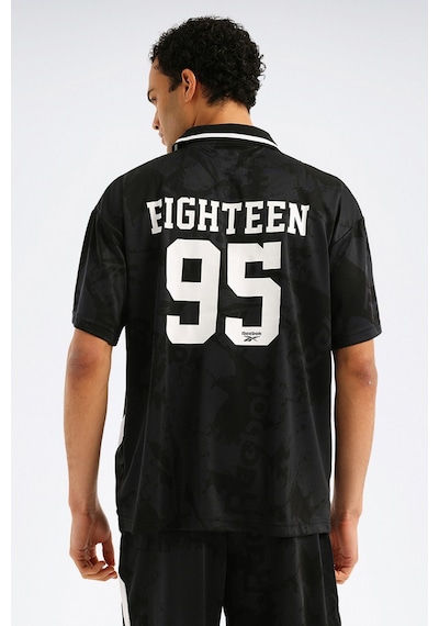 Reebok Street Sport Ftbl Jersey Siyah Erkek Kısa Kol T-shirt 000000000102343591 Siyah-beyaz