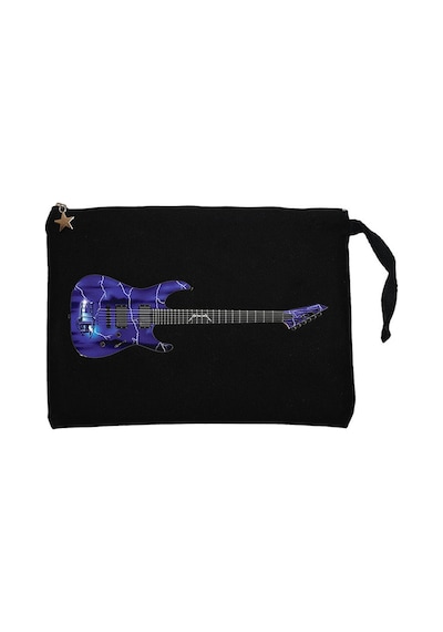 Metallica Ride The Lightning Guitar Astarlı Cüzdan / El Çantası Siyah