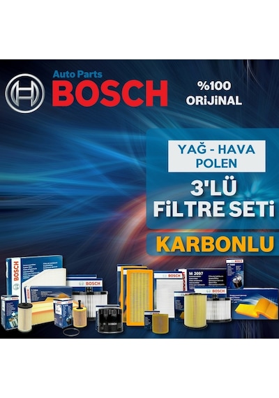 Skoda Octavia 1.6 Fsi Bosch  Filtre Bakım Seti 2005-2009 3Lü Karb 553049747