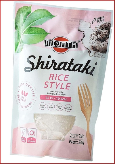Konjac Prinç Shirataki Konjac Pirinç 270 Gr