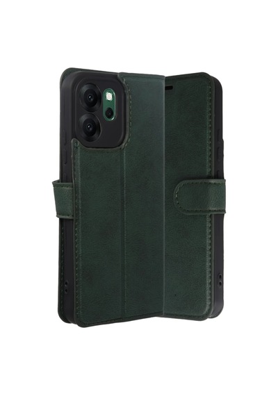 Oppo Reno 14f Uyumlu Trend S Plus Kapaklı Kılıf - Yeşil