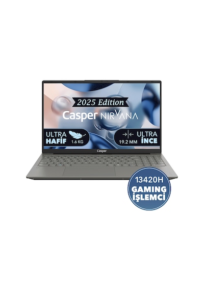 Casper Nirvana X600.1342-BV00X-G-F i5-13420H 16 GB 500 GB NVMe SSD 15.6" Dos Dizüstü Bilgisayar