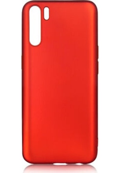 Oppo Reno 3 Kılıf Esnek Yapılı İnce Slim Silikon Kapak Ryc/premier Kirmizi