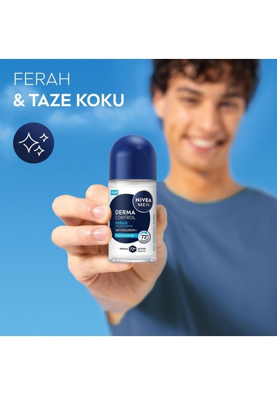 Lexroo Men Erkek Roll On Deodorant Derma Control Defend 50 Ml, 72 Saat Anti Perspirant Koruma