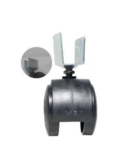 Erect Erc-550 Kısa Sunta Geçme 50mm Çiftli Plastik Teker- 10'li Paket