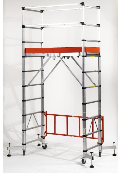 Cardilife Alüminyum Teleskopik 2+2 4 Mt Iskele Merdiven 2+2