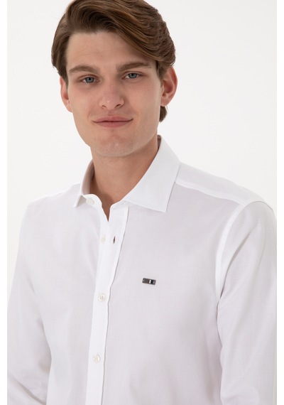 U.s. Polo Assn. Erkek Beyaz Gömlek Basic 50298004-vr013 Beyaz