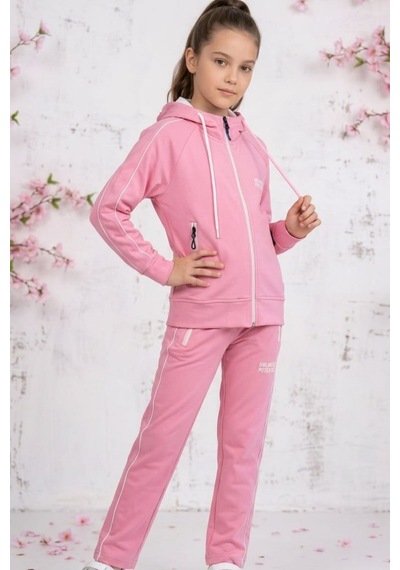 Pina Kids Kız Çocuk Unlimited Şeritli Kapüşonlu Düz Paça Reglan Kol Dalgıç Kumaş Eşofman Takımı Esf7013 Pembe Pina Kids Kız Çocuk Unlimited Şeritli Kapüşonlu Düz Paça Reglan Kol Dalgıç Kumaş Eşofman Takımı Esf7013 Pembe