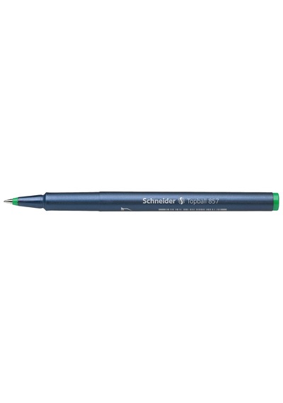 Topball 857 Konik Uçlu Roller Kalem 0,6 Mm Yeşil Çok Renkli