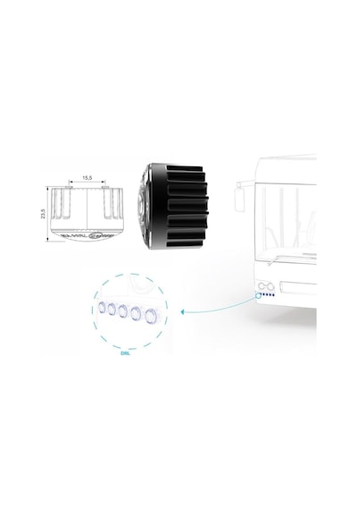 Sanel 12v-24v Gündüz Sürüş Ledi 5 X 2 Takım