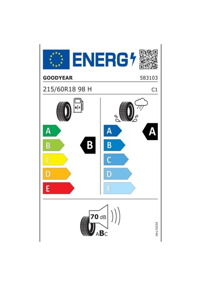 Goodyear 215/60 R18 98H Efficientgrip 2 Suv Yaz Lastiği 2023