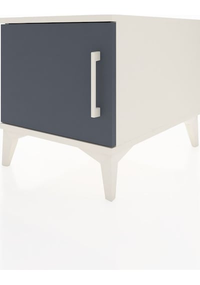 Kronos Komodin Tek Kapaklı 44x59x48 Aytaşı-antrasit Aytaşı