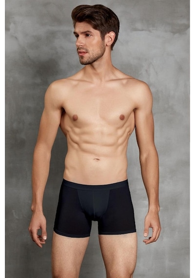 Doreanse 1500 Erkek Torbalı Pamuk Siyah Boxer