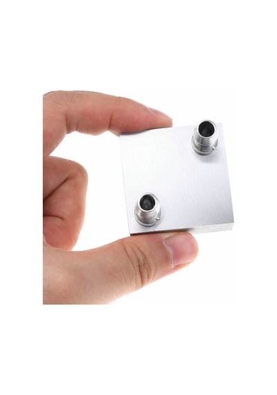 4x4cm Sıvı Su Aluminyum Soğutucu Blok 90 Derece Cpu Gpu Anakart Xbox Lazer Kafa Soğutma