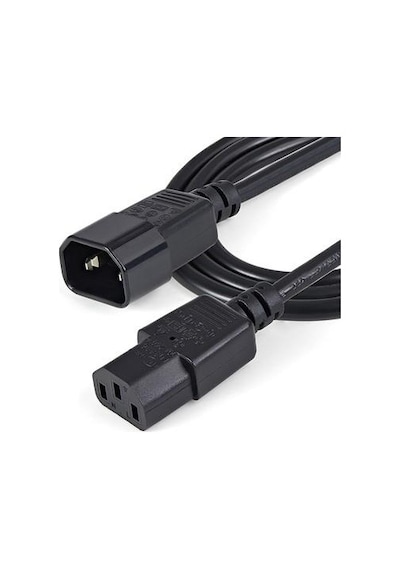 2 metre 3x1 mm power uzatma kablosu erkek dişi power kablo c13 c14 kablo