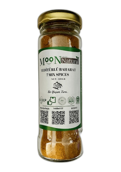 Moon Natural Yeditürlü Baharat / Seven Mix Spices 60 G