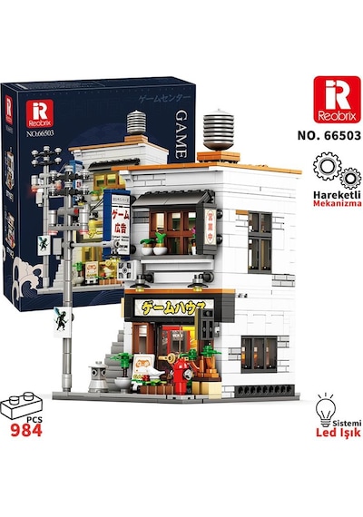 Reobrix 66503 Oyun Mağazası Yaratıcı Yapı Blok Seti Building Blocks Arcade Game Store - 984 Parça Reobrix 66503 Oyun Mağazası Yaratıcı Yapı Blok Seti Building Blocks Arcade Game Store - 984 Parça