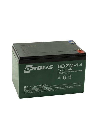 Orbus Kıjo 12 Volt 14 Amper Elektrikli Bisiklet Aküsü 150x97x95 Mm -190295